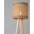 Lampadar, Nova Luce Plette, 1xE27, fibre naturale, cablu textil negru