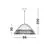 Pendul, Nova Luce Natu, 1xE27, 860x300/2000mm, fibre naturale-negru