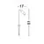 Stalp mic LED, Nova Luce Aether, 5W, 3000K, 170x510mm, negru, IP65