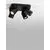 Plafoniera tip spot, Nova Luce Amecy, 4xGU10, negru