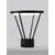 Abajur LED, pentru stalp exterior, Nova Luce Virtus, 16W, 3000K, 300x330mm, negru, IP65