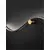 Aplica LED, Nova Luce Wave, 20W, 3000K, forma "S", auriu-negru