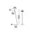 Lampadar LED, Nova Luce Flute, 30W, 3000K, auriu, dimabil, dimmer de picior