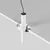 Spot mobil LED, incastrat, telescopic, Maytoni Focus T 1, 6W, 3000K, 30x40/200mm, alb