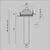 Spot mobil LED, incastrat, telescopic, Maytoni Focus T 1, 6W, 3000K, 30x40/200mm, alb