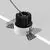 Spot fix LED, incastrat, Maytoni Round, 7W, 3000K, 54x53mm, negru