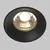 Spot fix LED, incastrat, Maytoni Round, 12W, 3000K, 73x60mm, negru
