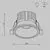 Spot fix LED, incastrat, Maytoni Round, 7W, 3000K, 60x53mm, alb
