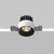 Spot fix LED, incastrat, Maytoni Round, 7W, 3000K, 54x53mm, negru