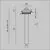 Spot mobil LED, incastrat, telescopic, Maytoni Focus T 1, 6W, 3000K, 30x40/300mm, alama