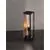 Stalp mic, Nova Luce Pacific, 1xE27, 145x145x500mm, negru-lemn, IP65