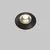 Spot fix LED, incastrat, Maytoni Round, 12W, 3000K, 73x60mm, negru