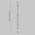 Pendul LED Maytoni Ray, 10W, 3000K, auriu mat