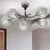 Lustra Candellux Ozzo, 5xE14, crom-transparent