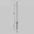 Stalp tip tarus, LED, ingropat, Maytoni Spear, 1W, 3000K, 10x426mm, grafit, IP65, O441FL-L1GF3K