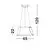 Pendul LED Nova Luce Volcano, 33W, 3000K, negru