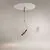 Pendul LED Maytoni Enigma, 5W, 3000K, alama, negru