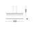 Pendul LED Nova Luce Stellar, 17W, 3000K, auriu, dimabil