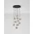 Pendul LED Nova Luce Ifos, 48W, 3000K, crom-negru, dimabil 