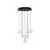 Pendul LED Nova Luce Ifos, 48W, 3000K, crom-negru, dimabil 
