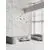 Pendul LED Nova Luce Stalactite, 79W, 3000K, 6467 lumeni, Hmax 2500 mm, alb, negru, dimabil Triac