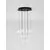 Pendul LED Nova Luce Ifos, 48W, 3000K, crom-negru, dimabil 