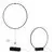Lampa decorativa LED AZzardo Vanessa, 3000/4000/6000K, negru