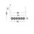 Pendul LED Nova Luce Klelia, 34W, 3000K, alama-transparent, dimabil, Triac