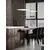 Pendul LED Nova Luce Diona, 29W, 2700K, alb-negru, dimabil, Triac