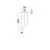 Pendul LED Nova Luce Keros, 18W, 3000K, alb-auriu patinat