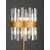 Veioza Nova Luce Crown, 6xG9, auriu satinat-transparent