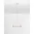 Pendul Nova Luce Lalu, 1xE27, D40, alb, fibra de sticla
