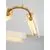 Pendul LED Nova Luce Aider, 34W, 3000K, alb marmorat-auriu, dimabil, Triac