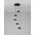Pendul LED Nova Luce Morfi, 25W, 3000K, auriu-negru, dimabil, Triac
