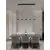 Pendul LED Nova Luce Morfi, 24W, 3000K, liniar, auriu, negru, dimabil Triac