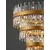 Pendul Nova Luce Crown, 42xG9, auriu satinat-transparent