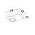 Plafoniera LED Nova Luce Kedros, 9W, 3000K, alb-negru