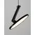 Pendul LED Nova Luce Opi, 14W, 3000K, negru, Hmax 260 cm, reglabil