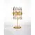 Veioza Nova Luce Crown, 6xG9, auriu satinat-transparent