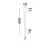Pendul LED Nova Luce Holm, 12W, 3000K, alb-negru, dimabil, senzor de miscare