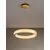 Pendul LED Nova Luce Kinara, 70W, 3000K, auriu, dimabil, Triac