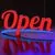 Caseta luminoasa LED suspendata, OPEN, 508mm, rosu/albastru, abcMIX, CS1249