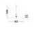 Pendul Nova Luce Oket, 1xE27, D90, alb, matase naturala