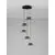 Pendul LED Nova Luce Morfi, 25W, 3000K, auriu-negru, dimabil, Triac