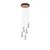 Pendul LED Nova Luce Paluz, 30W, 3000K, rotund, auriu roz-negru, dimabil