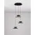 Pendul LED Nova Luce Morfi, 15W, 3000K, auriu-negru, dimabil, Triac