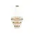 Pendul Nova Luce Crown, 42xG9, auriu satinat-transparent