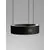 Pendul LED Nova Luce Afi, 24W, 3000K, alb-negru, dimabil, senzor de miscare