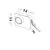 Lampa decorativa LED Nova Luce Kedros, 3W, 3000K, alb, dimabil, cablu USB