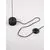 Lampadar LED Nova Luce Olea, 16W, 3000K, alb-negru, dimabil
